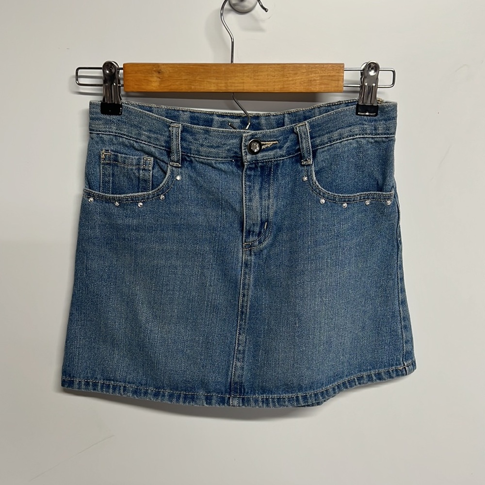 Crazy 8 Girls Embellished Jean Skirt size 10